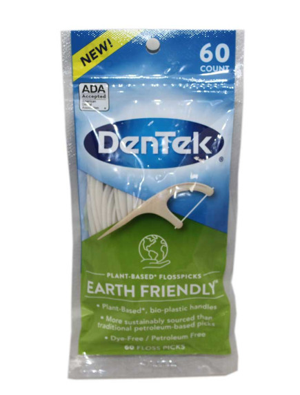 Dentek Plant Based Flosspicks 60 ct 