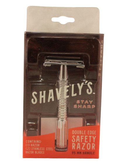 Shavely's Double Edge Safety Razor with 95 mm Handle Shavely's Double Edge Safety Razor with 95 mm Handle