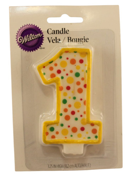 Wilton Birthday Candle Number 1 Wilton Birthday Candle Number 1