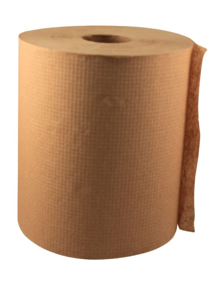 Jumbo Brown Paper Towel Roll Loose 8 in x 600 ft 