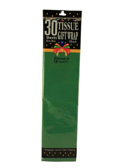 Gift Tissue Paper 30 Sheets - Green 