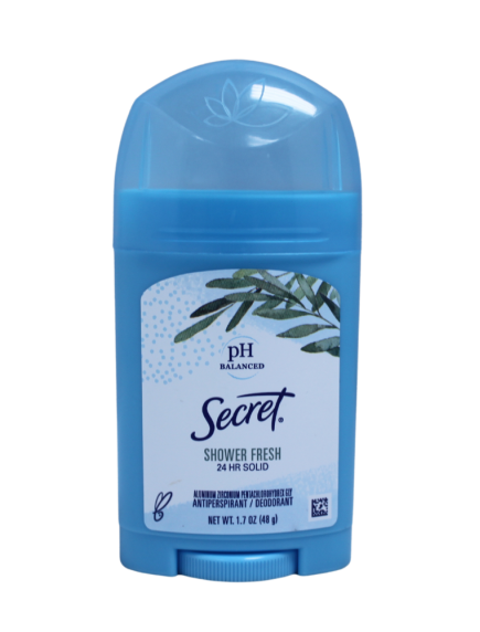 Secret 1.7 oz Antiperspirant Solid Deodorant Shower Fresh