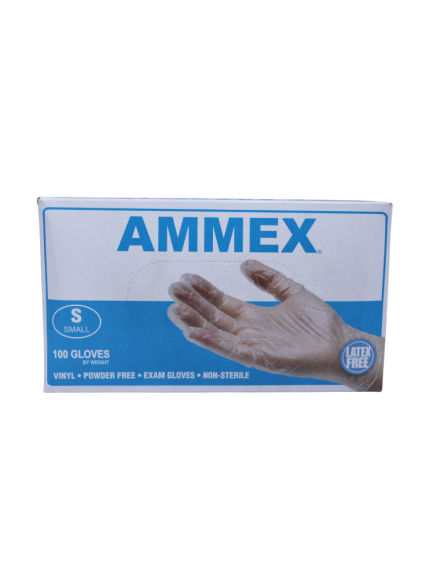 Ammex Vinyl Gloves 100 ct - Size S Ammex Vinyl Gloves 100 ct - Size S
