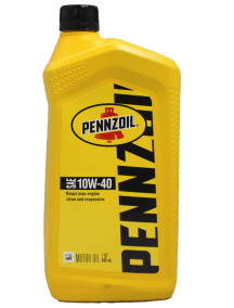 Pennzoil SAE 10W-40 Synthetic Blend Motor Oil 1 Quart