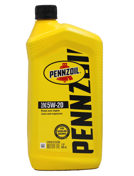 Pennzoil SAE 5W-20 Synthetic Blend Motor Oil 1 Quart Pennzoil SAE 5W-20 Synthetic Blend Motor Oil 1 Quart