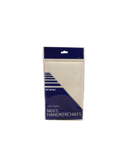 Mens White Handkerchief 