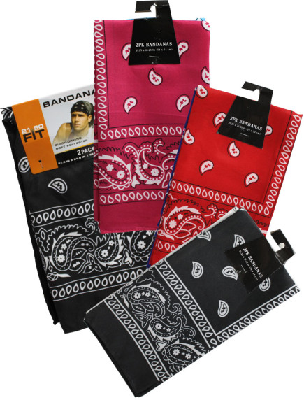 Bandanas 2 pk Assorted Colors 