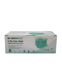 Face Mask 3 Ply 50 ct - Green