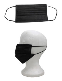 Disposable Adult Face Masks 50 ct - Black 