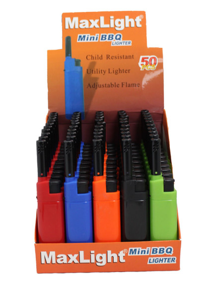 Max Light Mini BBQ Lighter 50 pk Display 