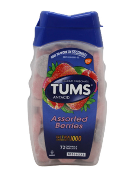 Tums Antacid 72 ct Chewable Tablets - Assorted Berries