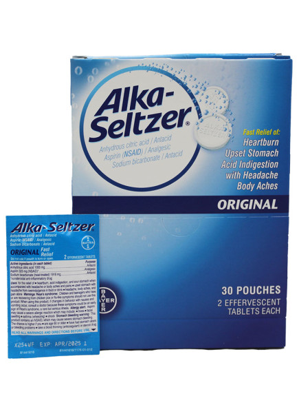 Alka Seltzer Original Dispenser - 30 Pouches Alka Seltzer Original Dispenser - 30 Pouches