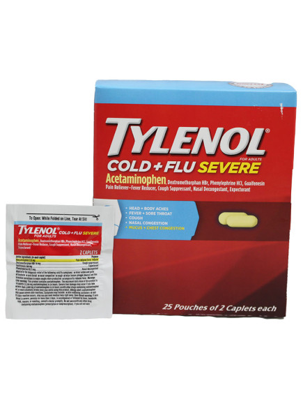 Tylenol Cold + Flu Severe Dispenser - 25 Packets