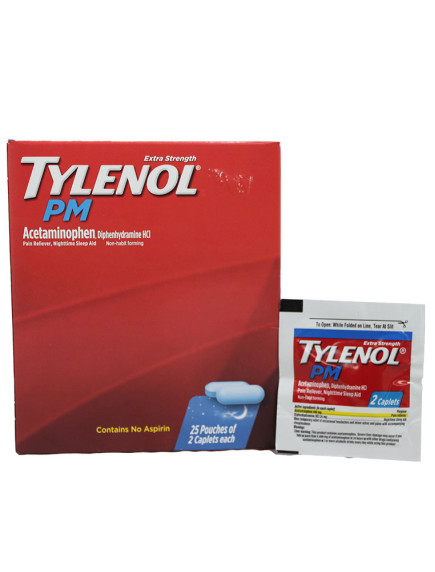 Tylenol Extra Strength PM Dispenser - 25 Packets 