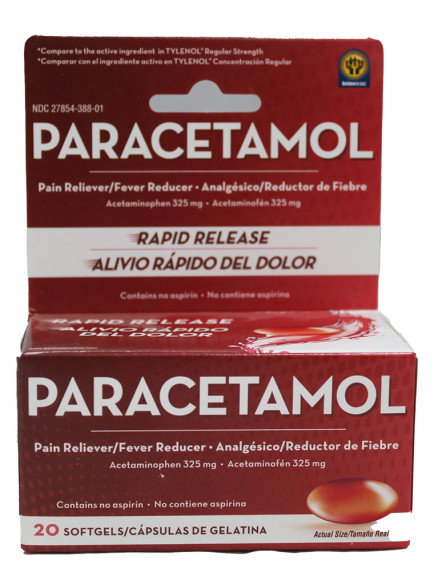 Paracetamol Rapid Release 20 ct Softgels 