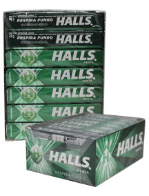 Halls 21 pks Display - Menta 