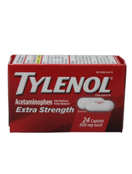 Tylenol Extra Strength 24 ct Caplets 500 mg