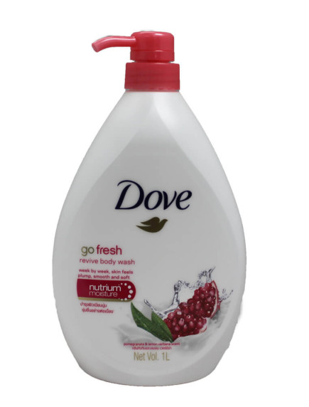 Dove 1 Liter Body Wash Pump - Go Fresh Revive Pomegranate & Lemon Verbena