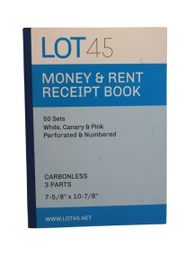 Lot45 Money & Rent Receipt Book Carbonless 3 Parts 50 Sets Lot45 Money & Rent Receipt Book Carbonless 3 Parts 50 Sets