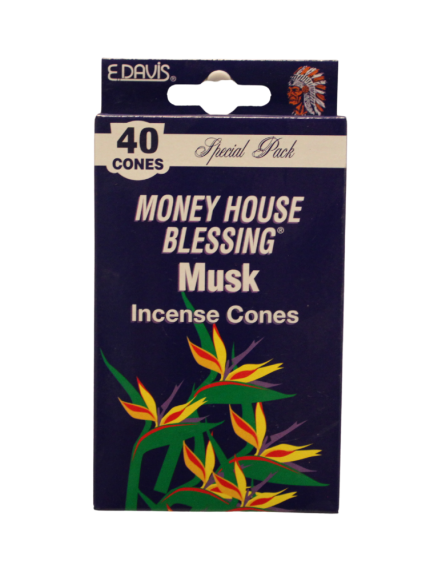 Money House Blessing Incense Cones 40 ct - Musk