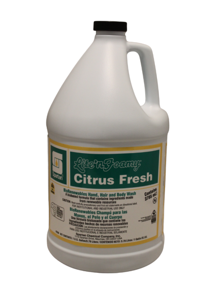 Lite'N Foamy BioRenewables Hand, Hair and Body Wash Citrus Fresh 1 gallon 