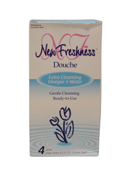 New Freshness Douche 4.5 fl oz 4 Pack - Extra Cleansing Vinegar & Water 