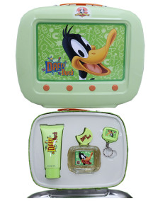 Looney Tunes 3 pc Gift Set in Metal Lunchbox - Daffy Duck