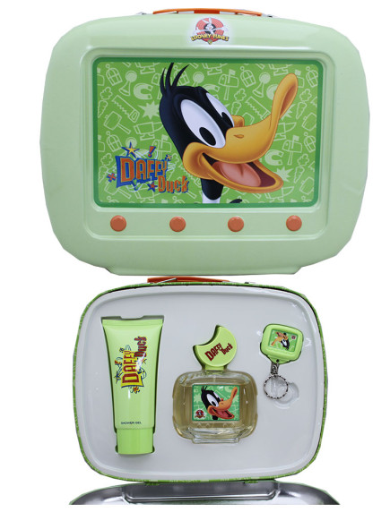Looney Tunes 3 pc Gift Set in Metal Lunchbox - Daffy Duck