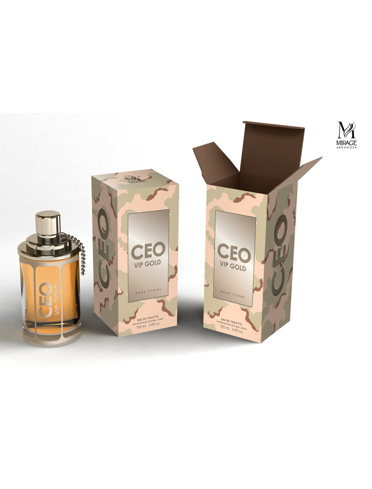 Mirage Brands 3.4 oz EDT Spray - CEO VIP Gold (Version of Hugo Boss Hugo  Man)