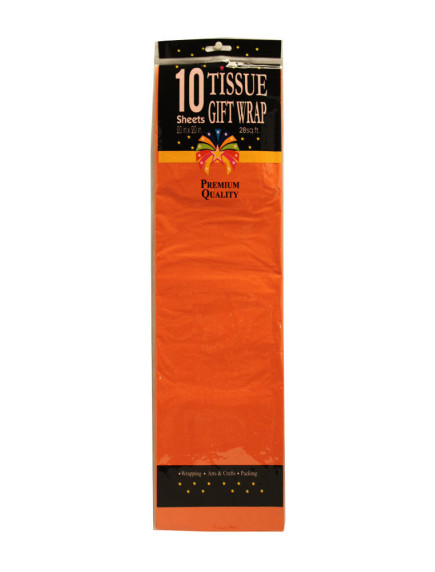 Gift Tissue Paper 10 Sheets - Orange 