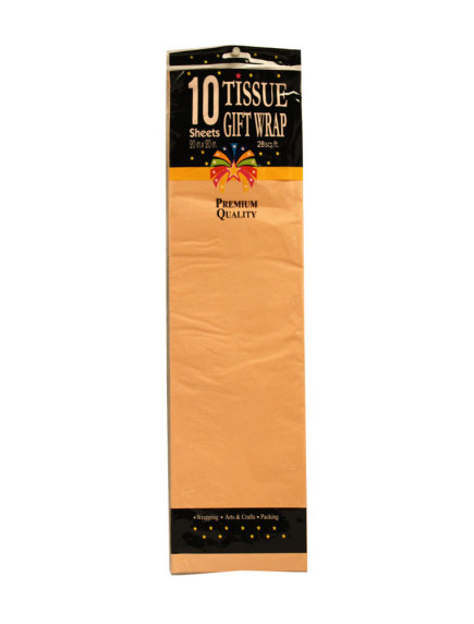 Gift Tissue Paper 10 Sheets - Peach 