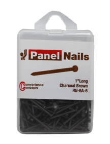 Panel Nails 1" Long Charcoal Brown RN-6A-6