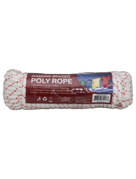 Diamond Braided Poly Rope 50 ft 