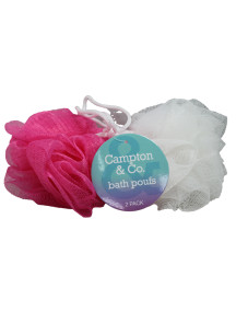Campton & Co Bath Poufs/Loofahs 2 pk 