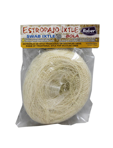 Raber Ixtle Round Body Loofah-Swab 
