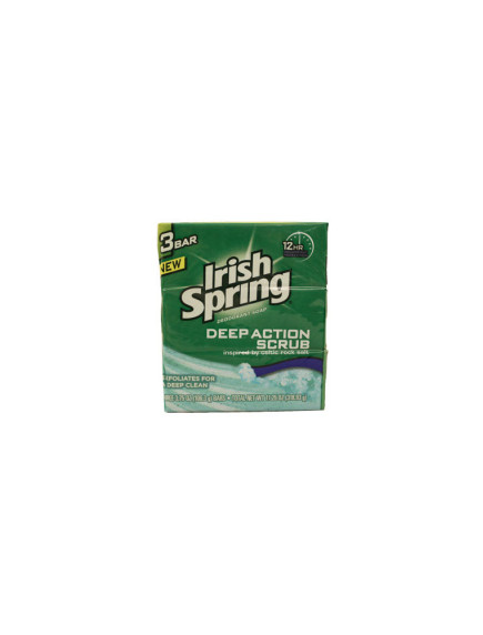 Irish Spring 3 Bar- Deep Action Scrub