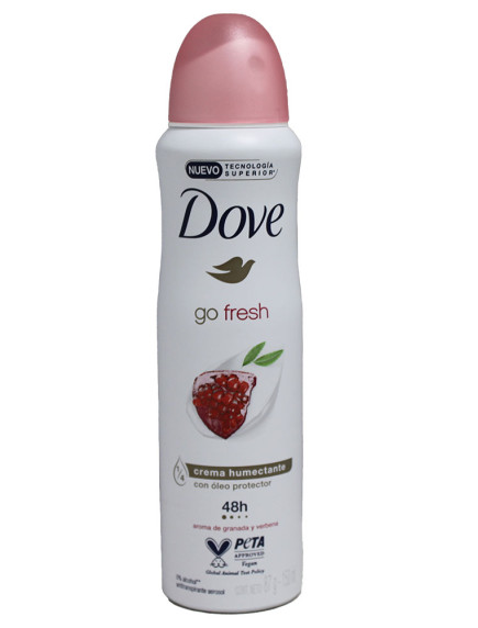 Dove 150 ml Anti-Perspirant Spray - Go Fresh Aroma de Granada y Verbena