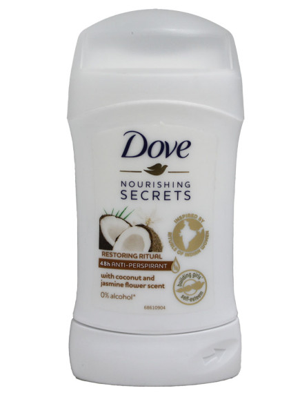 Dove 1.4 oz Deodorant Stick - Restoring Ritual  with Coconut & Jasmine Flower Scent 