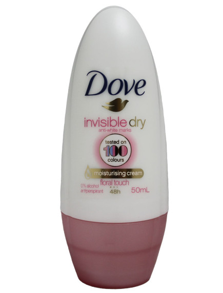 Dove 50 ml Roll On Deodorant - Invisible Dry Floral Touch 