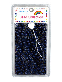 Hair Beads 500 ct - Navy