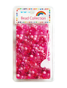 Hair Beads 500 ct - Pink Mix