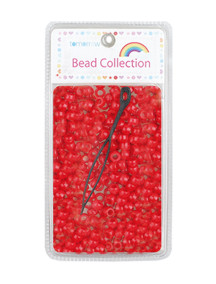 Hair Beads 500 ct - Red 