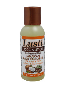 Lusti Coconut Oil for Natural Hair Jamaican Black Castor Oil for Hair and Skin 3.5 fl oz 