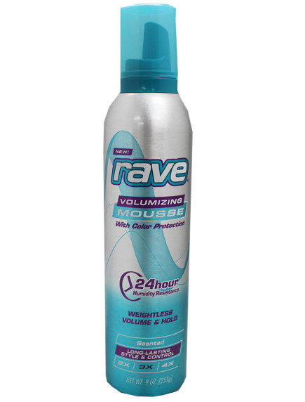 Rave Volumizing Mousse with Color Protection 9 oz - Scented 