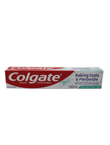 Colgate 6.0 oz Toothpaste - Baking Soda & Peroxide Whitening Frosty Mint Stripe Gel 