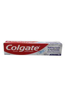 Colgate 8 oz Toothpaste - Baking Soda & Peroxide Whitening Brisk Mint Paste