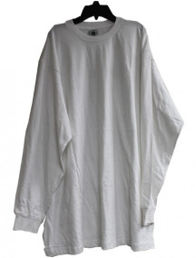 Long Sleeve Shirt Loose Size 2XL - White 