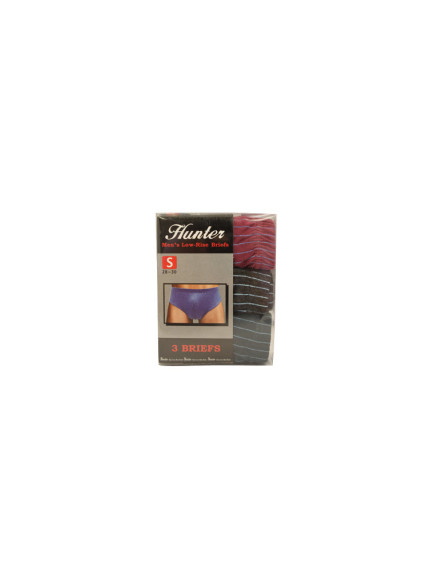 Hunter Mens Low Rise Briefs 3pc (SM-XL)