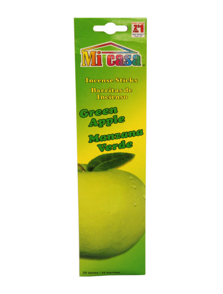 Mi Casa Incense Sticks 22 ct - Green Apple