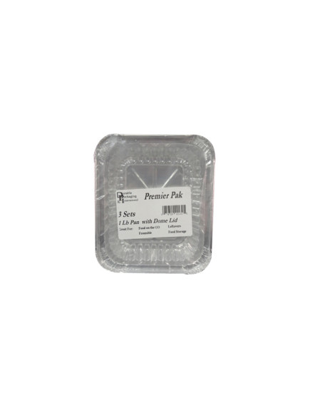 Pan 1lb w/Dome Lid 3 pk 